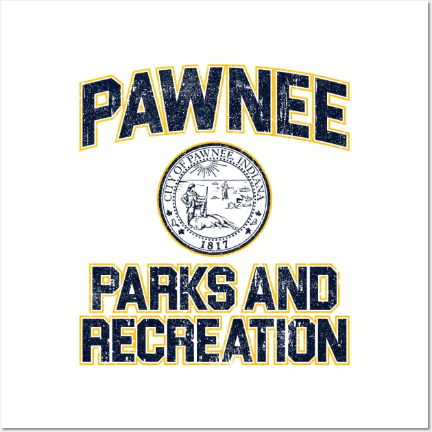 Pawnee Parks and Recreation (Variant) Wall Art by huckblade